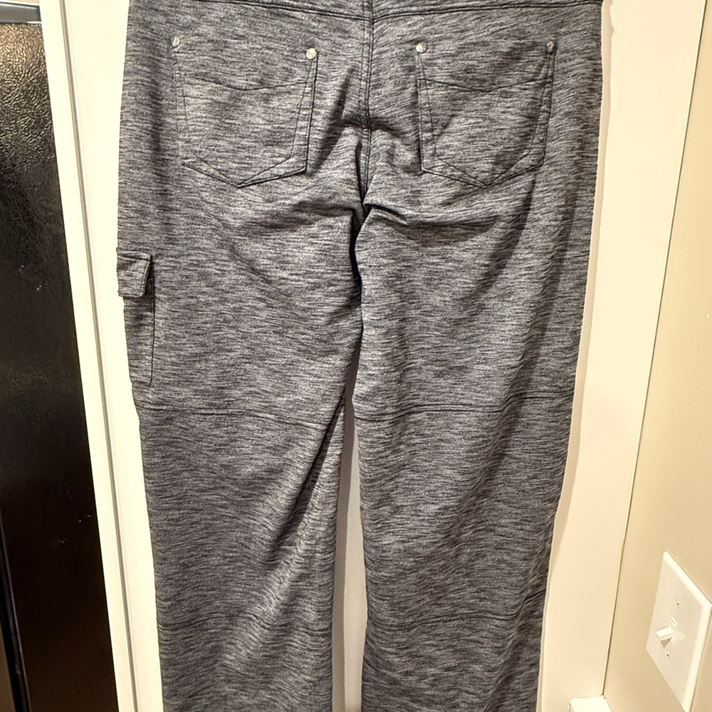 Athleta Cargo Joggers Medium Gray Utility Pants Travel Lounge Adjustable Ankle - Picture 3 of 4